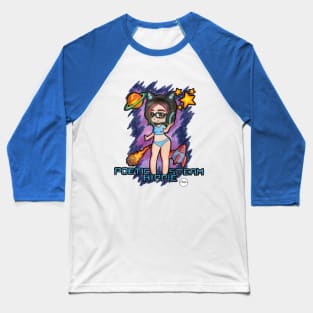 Cyber Neko Chibi Baseball T-Shirt